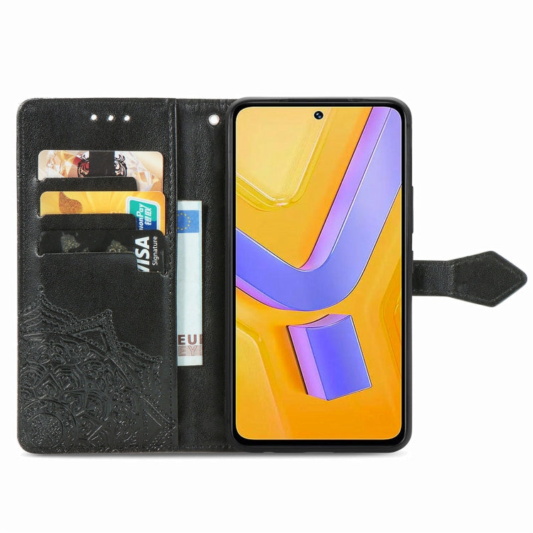 For vivo V40 SE Mandala Flower Embossed Leather Phone Case