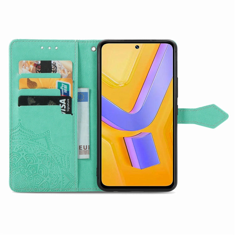 For vivo V40 SE Mandala Flower Embossed Leather Phone Case