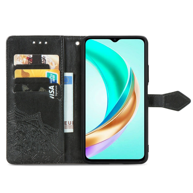 For vivo Y37 Mandala Flower Embossed Leather Phone Case