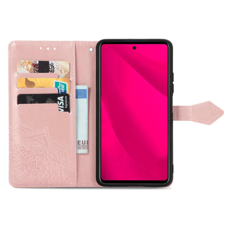For vivo Y37 Pro Mandala Flower Embossed Leather Phone Case