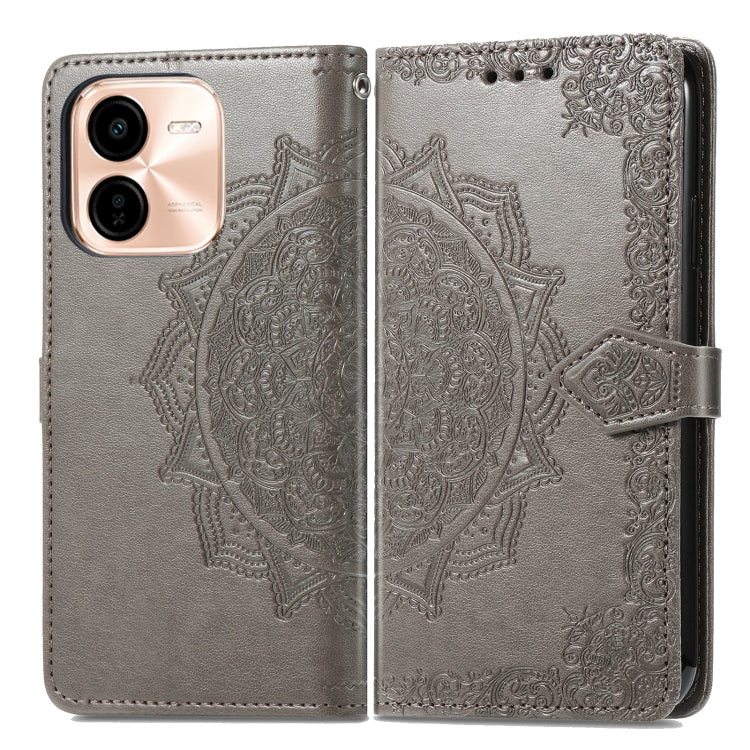 For vivo Y37 Pro Mandala Flower Embossed Leather Phone Case