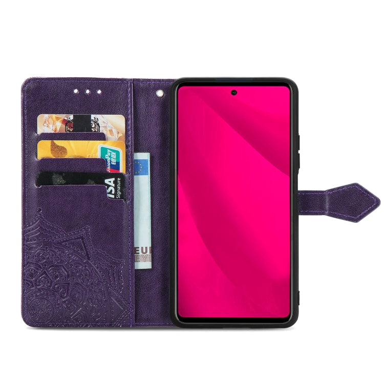 For vivo Y37 Pro Mandala Flower Embossed Leather Phone Case