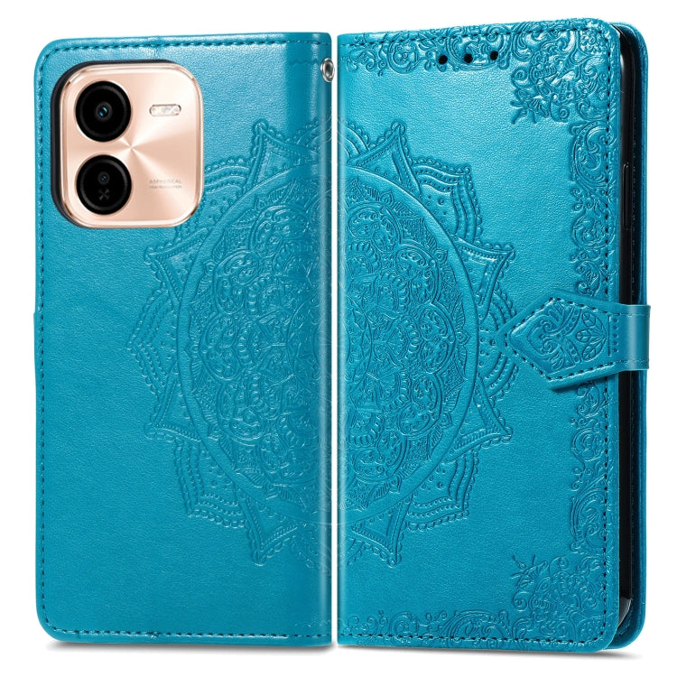 For vivo Y37 Pro Mandala Flower Embossed Leather Phone Case