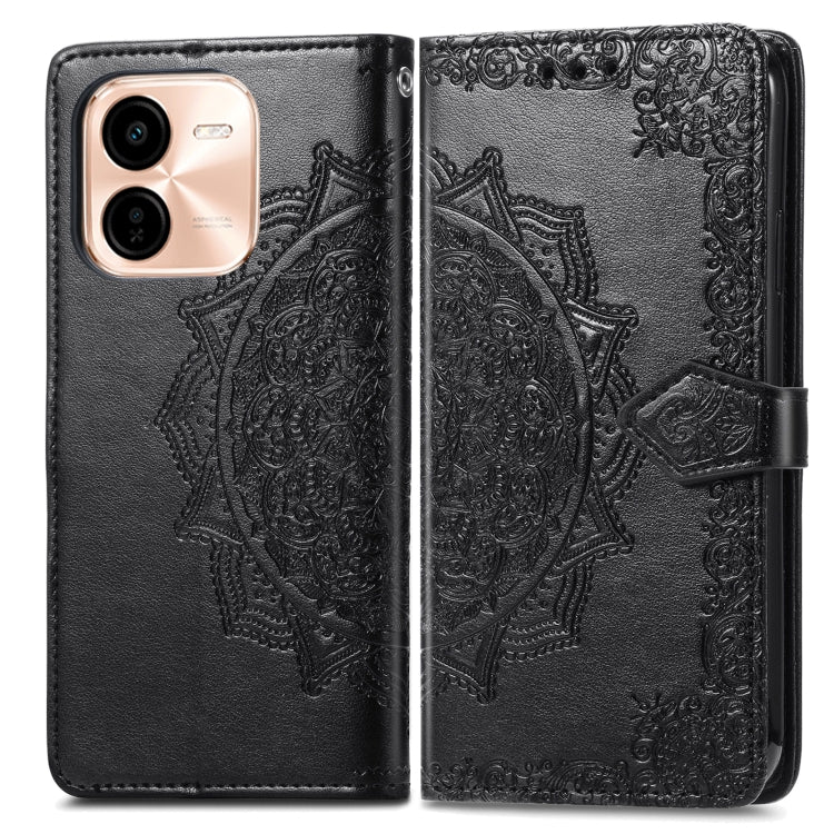 For vivo Y37 Pro Mandala Flower Embossed Leather Phone Case