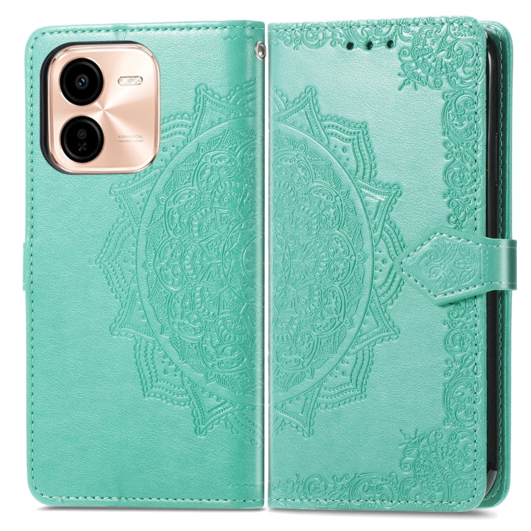 For vivo Y37 Pro Mandala Flower Embossed Leather Phone Case