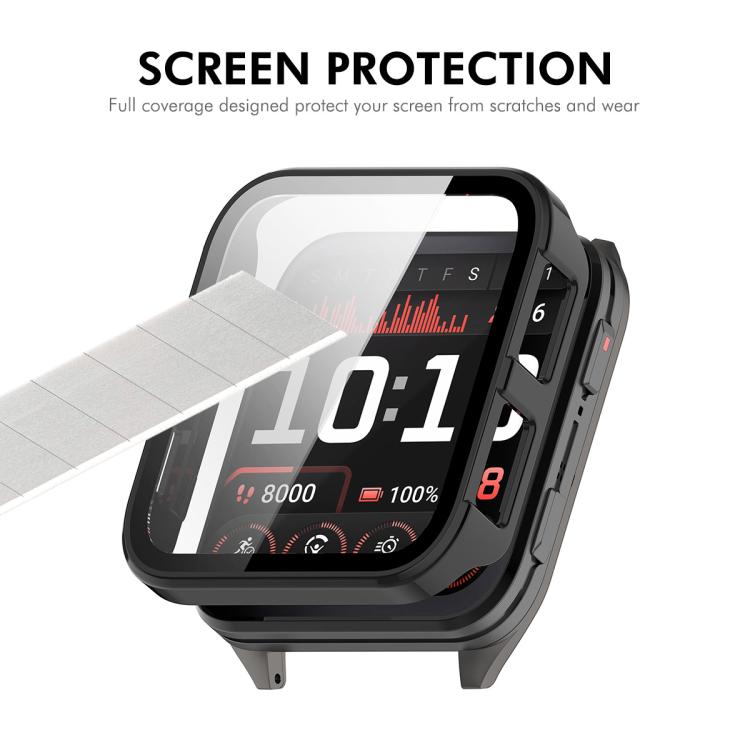 For Garmin Venu X1 ENKAY Hat-Prince Full Coverage Tempered Glass Film Integrated PC Watch Cover