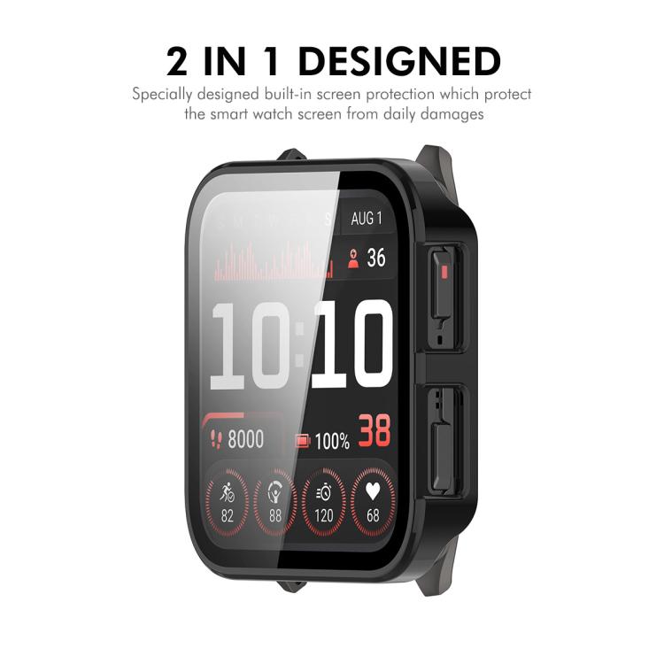 For Garmin Venu X1 ENKAY Hat-Prince Full Coverage Tempered Glass Film Integrated PC Watch Cover