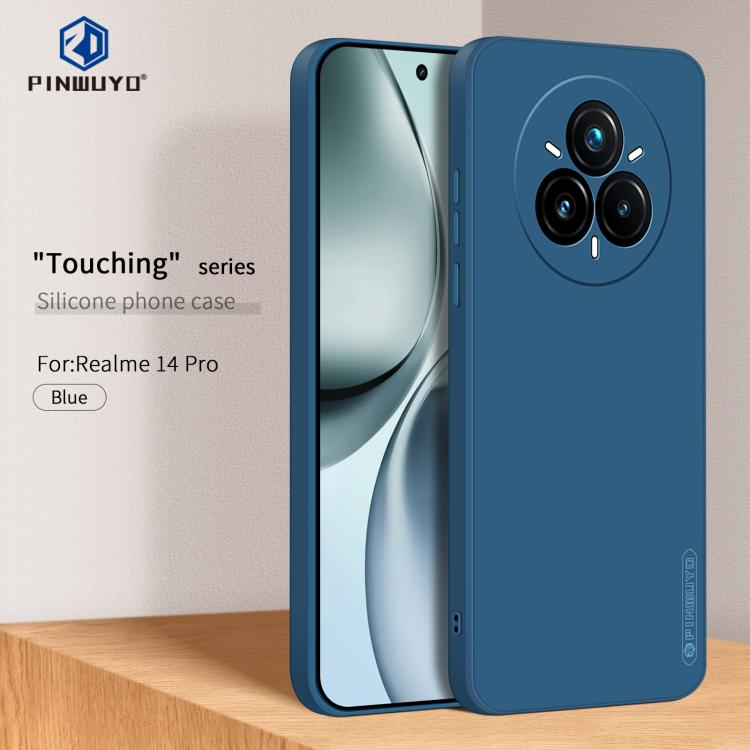 For Realme 14 Pro PINWUYO Sense Series Liquid Silicone TPU Phone Case