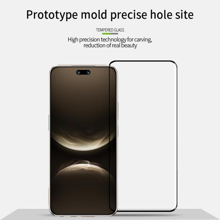 For Huawei nova 14 Ultra PINWUYO 9H 3D Hot Bending Tempered Glass Film - Black
