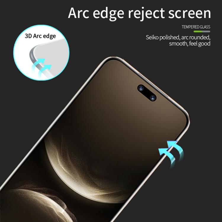 For Huawei nova 14 Ultra PINWUYO 9H 3D Hot Bending Tempered Glass Film - Black