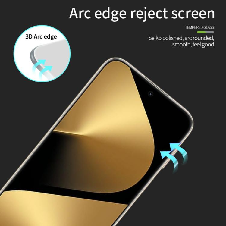 For Huawei Pura 80 Pro / 80 Ultra PINWUYO 9H 3D Hot Bending Tempered Glass Film - Black