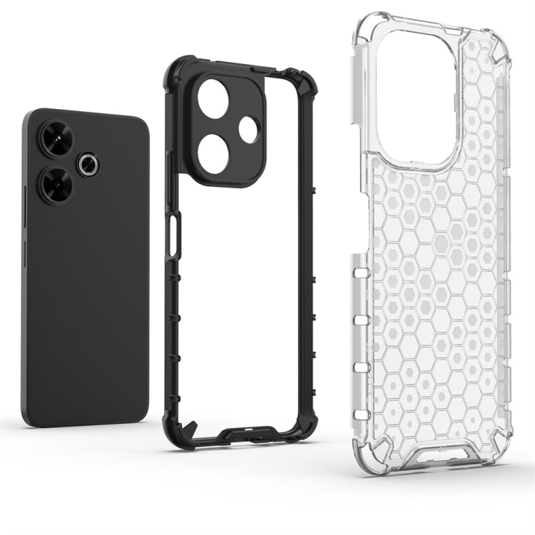 For Redmi 13 4G Shockproof Honeycomb Phone Case