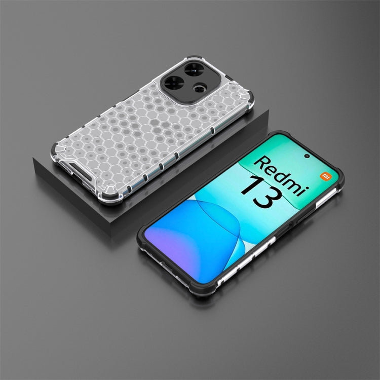 For Redmi 13 4G Shockproof Honeycomb Phone Case