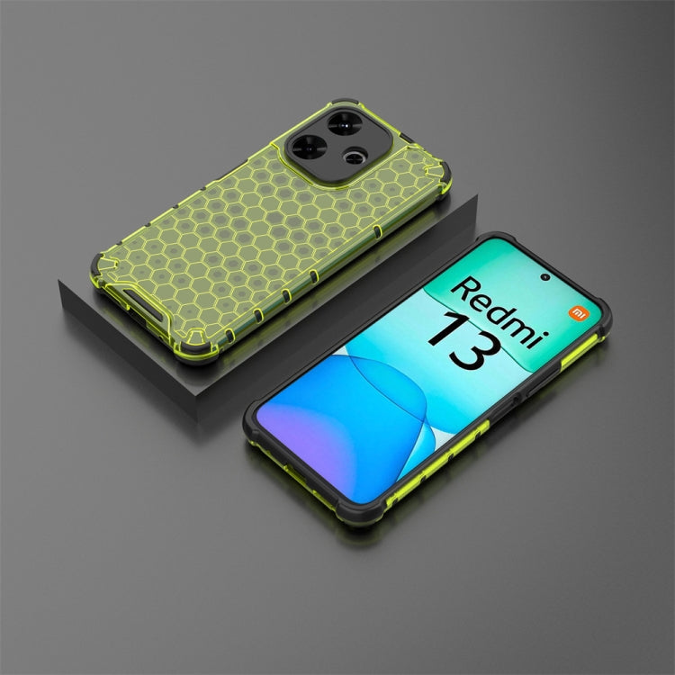 For Redmi 13 4G Shockproof Honeycomb Phone Case