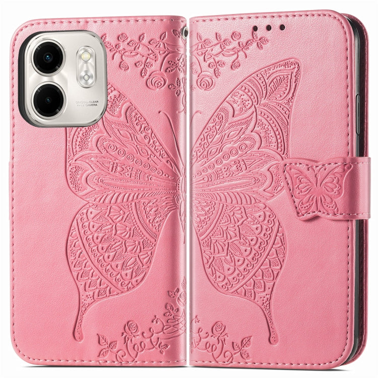 for infinix Smart 9 Butterfly Love Flower Embossed Leather Phone Case