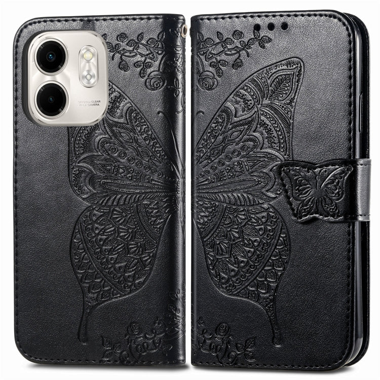 for infinix Smart 9 Butterfly Love Flower Embossed Leather Phone Case