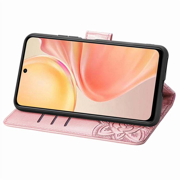 for infinix Smart 9 Butterfly Love Flower Embossed Leather Phone Case