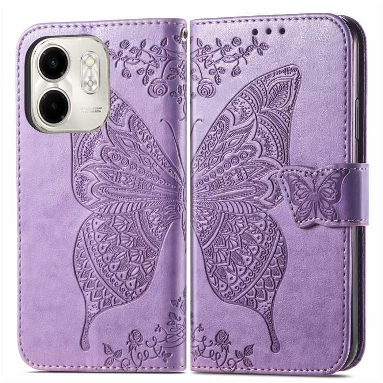 for infinix Smart 9 Butterfly Love Flower Embossed Leather Phone Case