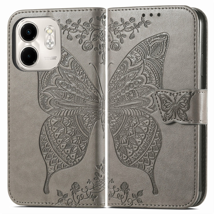 for infinix Smart 9 Butterfly Love Flower Embossed Leather Phone Case