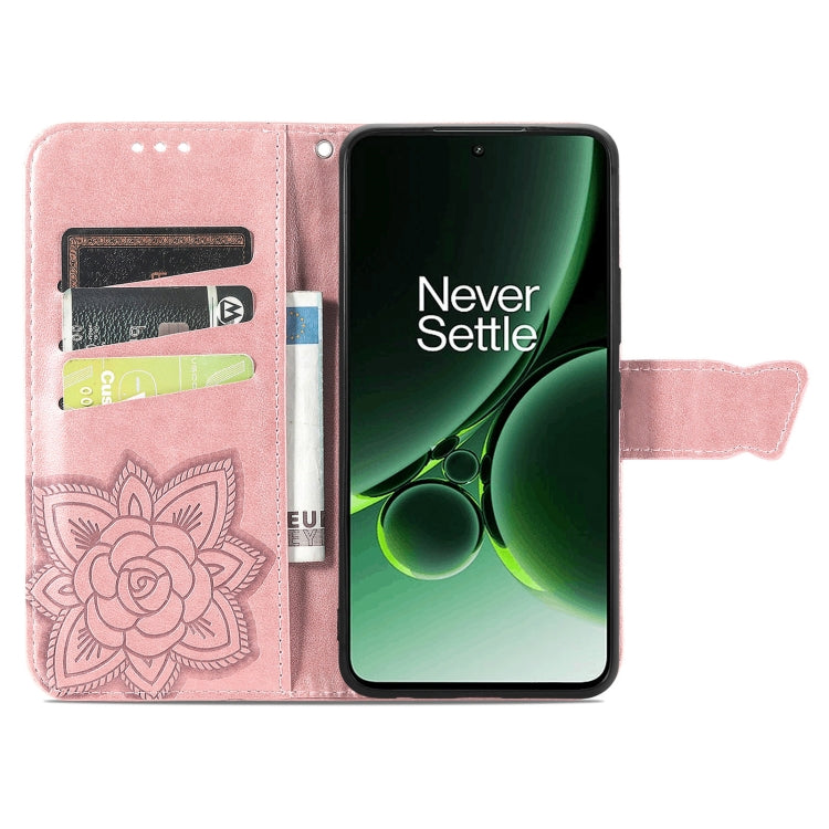 For OnePlus Nord 3 Butterfly Love Flower Embossed Leather Phone Case