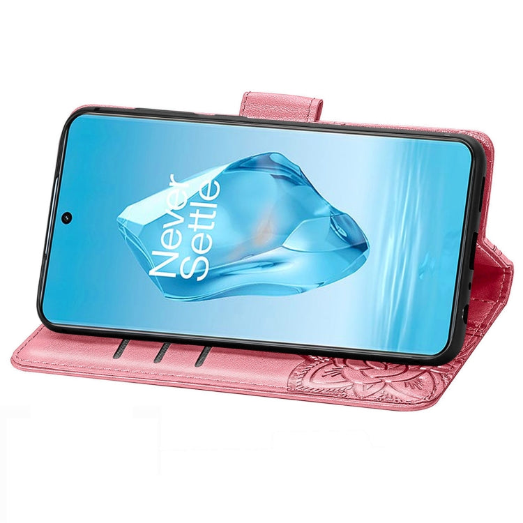 For OnePlus Ace 3 Pro Butterfly Love Flower Embossed Leather Phone Case