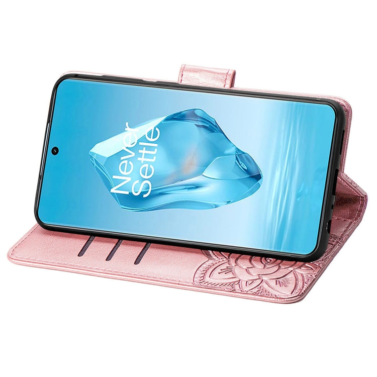 For OnePlus Ace 3 Pro Butterfly Love Flower Embossed Leather Phone Case