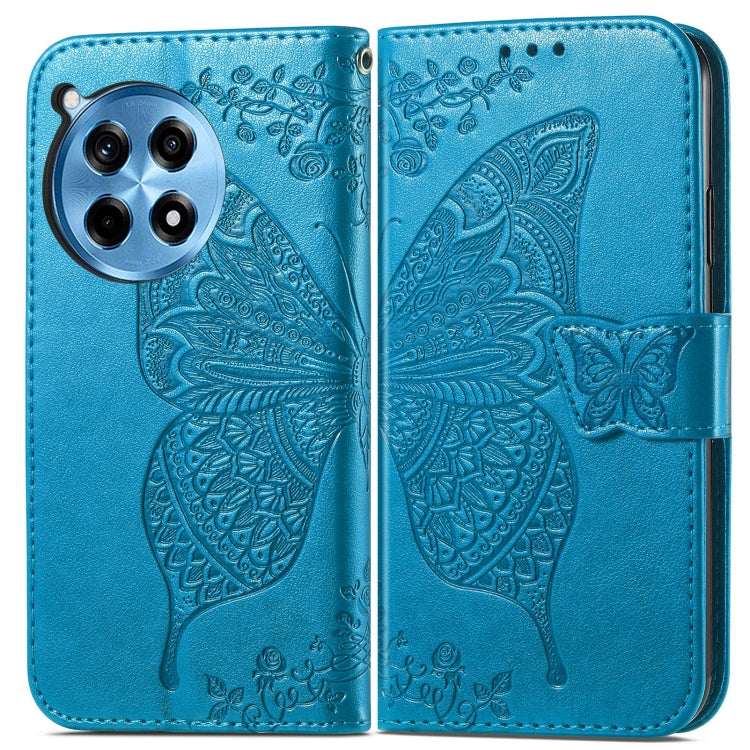 For OnePlus Ace 3 Pro Butterfly Love Flower Embossed Leather Phone Case