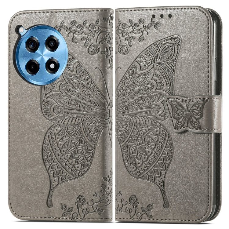 For OnePlus Ace 3 Pro Butterfly Love Flower Embossed Leather Phone Case