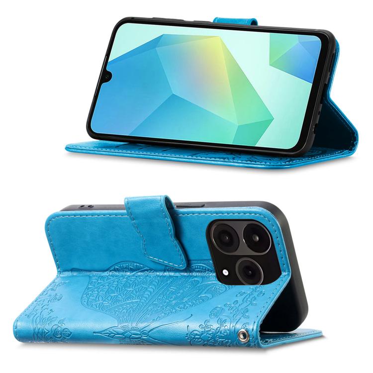 For OnePlus 15 Butterfly Love Flower Embossed Leather Phone Case