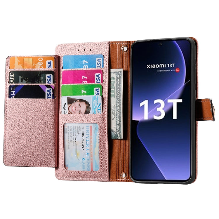 For Xiaomi 13T Love Zipper Lanyard Leather Phone Case