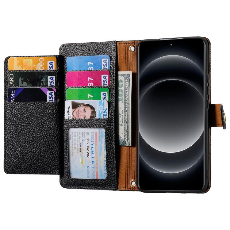 For Xiaomi 14 Ultra Love Zipper Lanyard Leather Phone Case