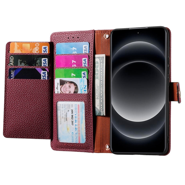 For Xiaomi 14 Ultra Love Zipper Lanyard Leather Phone Case