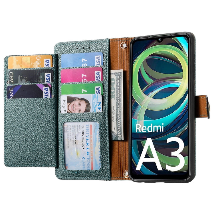 For Xiaomi Redmi A3 4G Love Zipper Lanyard Leather Phone Case