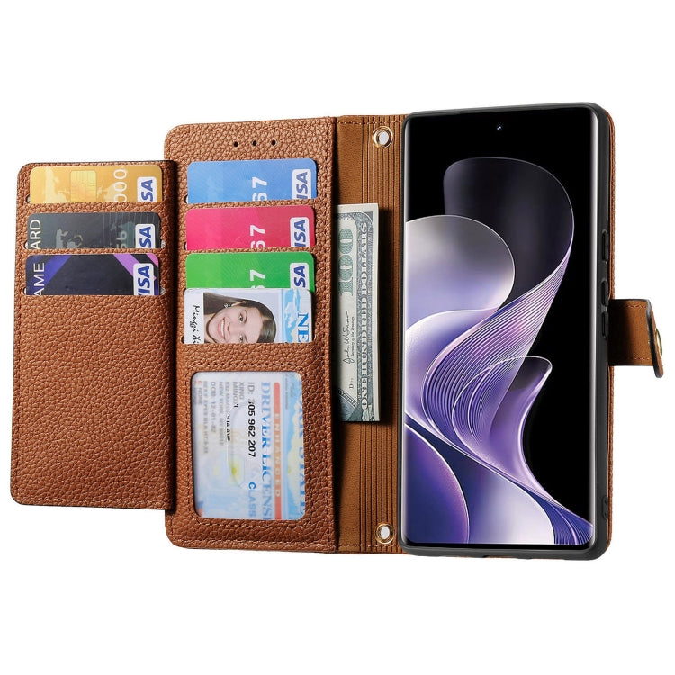 For Xiaomi Redmi Note 14 Pro+ 5G Love Zipper Lanyard Leather Phone Case