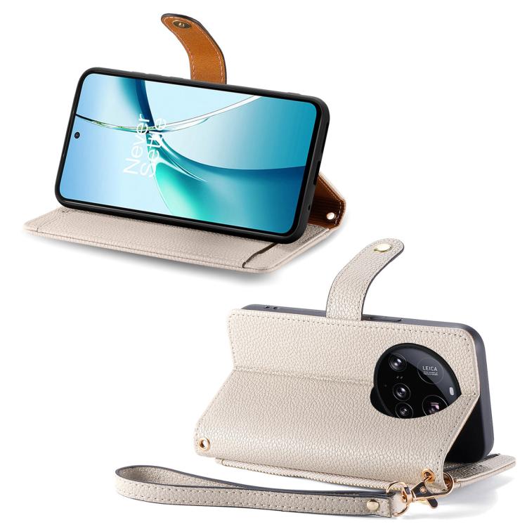 For Xiaomi 15 Ultra Love Zipper Lanyard Leather Phone Case