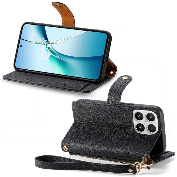 For Xiaomi 17 Love Zipper Lanyard Leather Phone Case