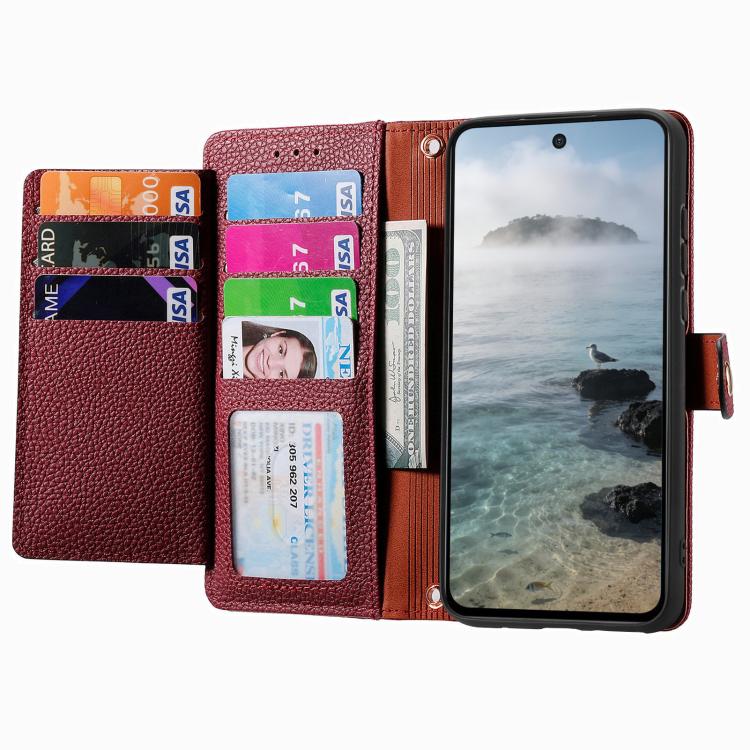 For Redmi Turbo 5 Max 5G Love Zipper Lanyard Leather Phone Case