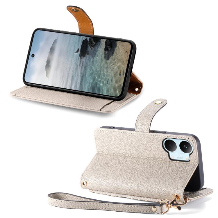 For Xiaomi Poco X8 Pro Max 5G Love Zipper Lanyard Leather Phone Case