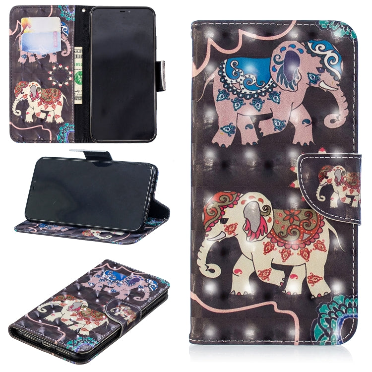 3D Colored Drawing Pattern Horizontal Flip Leather Case for Xiaomi Poco F1, with Holder & Card Slots & Wallet