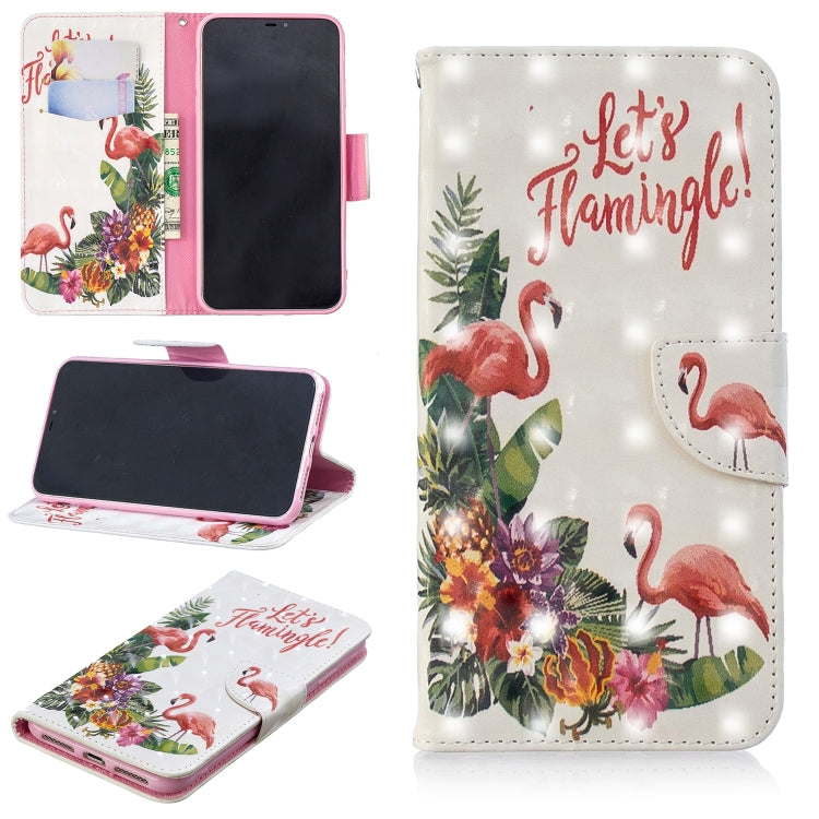 3D Colored Drawing Pattern Horizontal Flip Leather Case for Xiaomi Poco F1, with Holder & Card Slots & Wallet