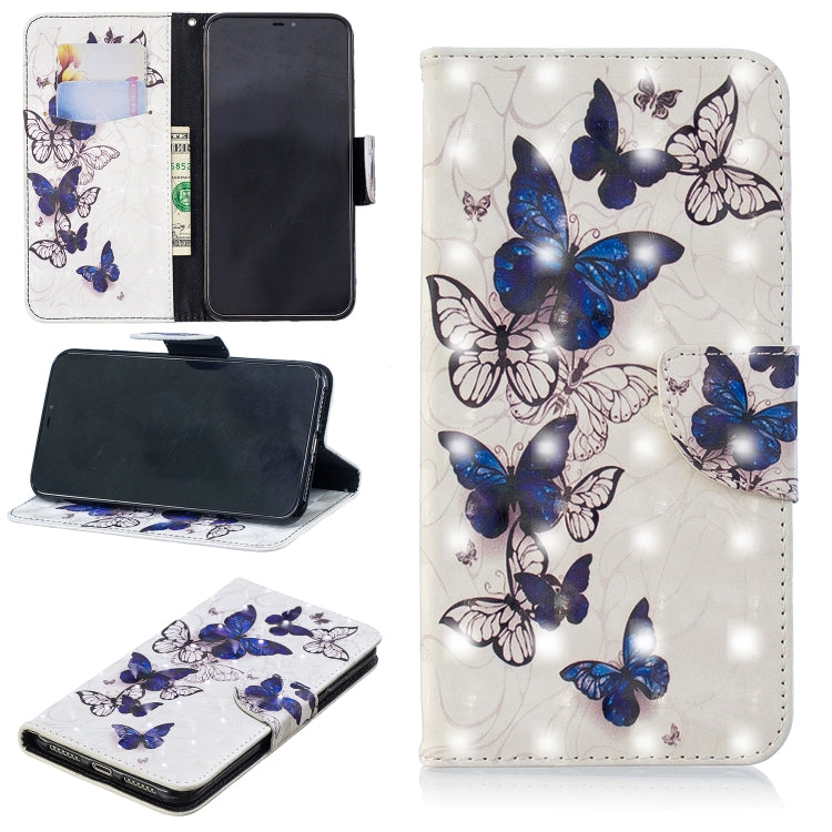 3D Colored Drawing Pattern Horizontal Flip Leather Case for Xiaomi Poco F1, with Holder & Card Slots & Wallet