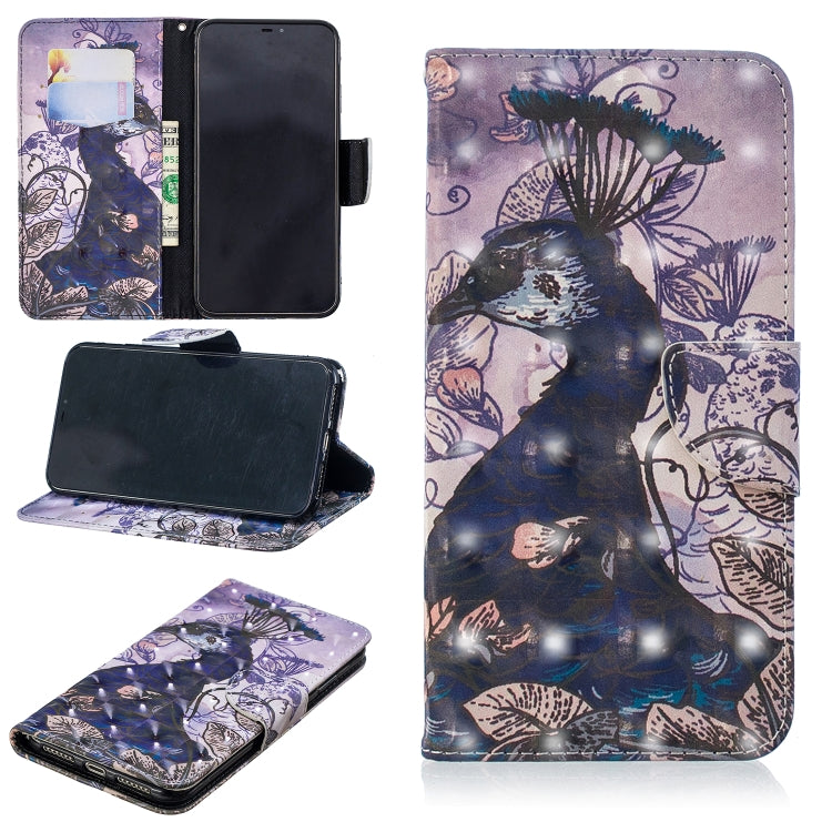 3D Colored Drawing Pattern Horizontal Flip Leather Case for Xiaomi Poco F1, with Holder & Card Slots & Wallet