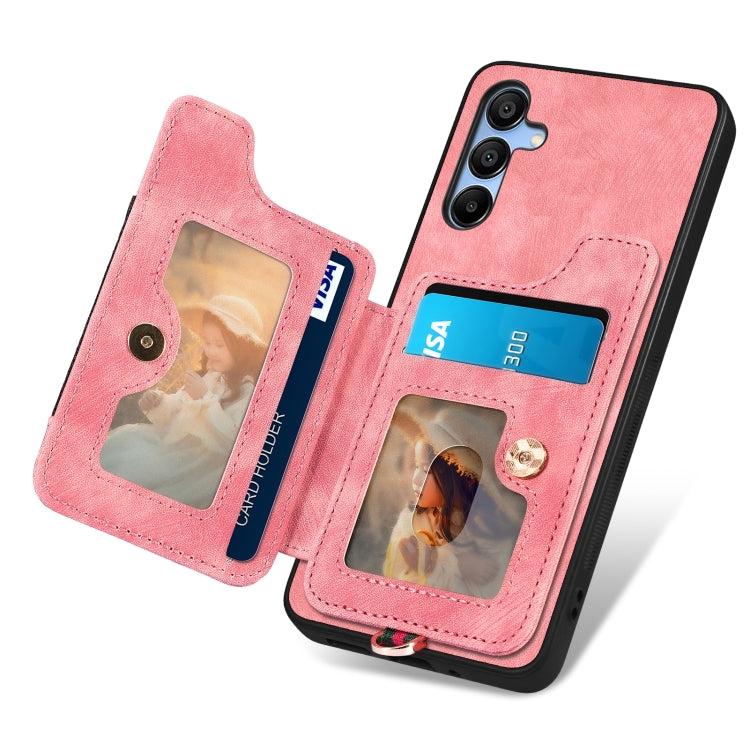 For Samsung Galaxy A05s Retro Skin-feel Ring Multi-card Wallet Phone Case