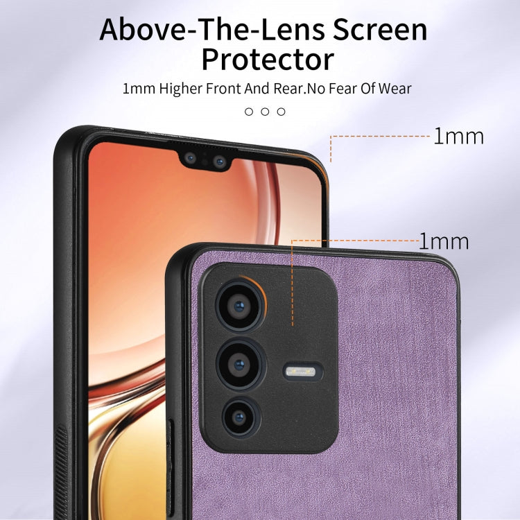 For vivo V23 5G Retro Skin-feel Ring Multi-card Wallet Phone Case