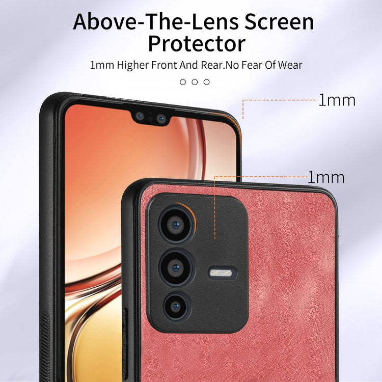 For vivo V23 5G Retro Skin-feel Ring Multi-card Wallet Phone Case