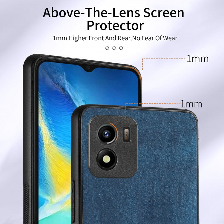 For vivo Y01 Retro Skin-feel Ring Multi-card Wallet Phone Case