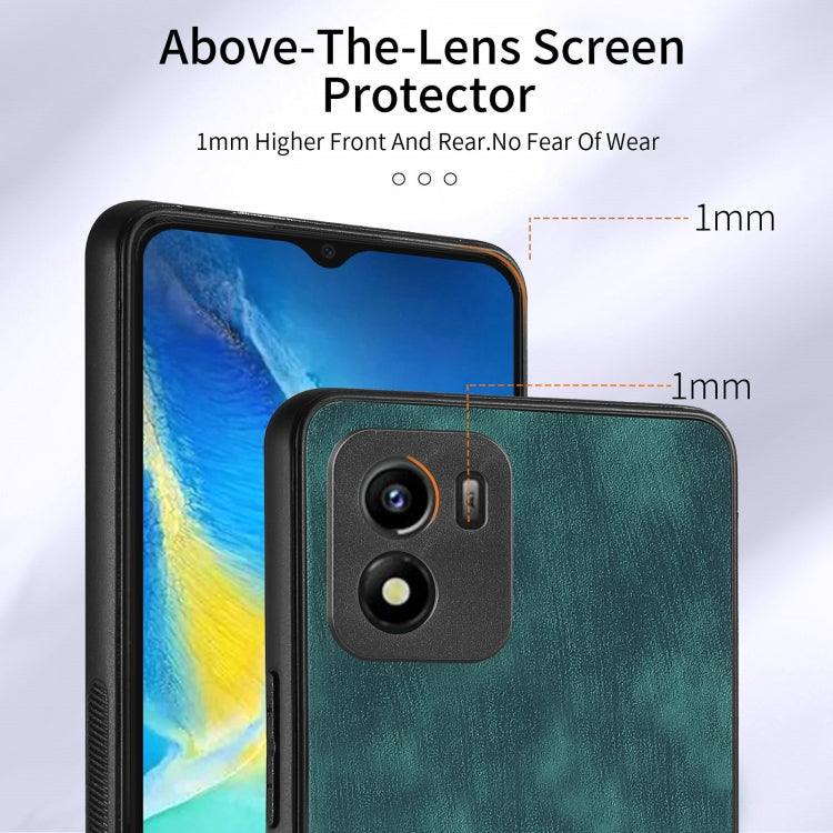 For vivo Y01 Retro Skin-feel Ring Multi-card Wallet Phone Case