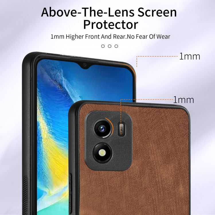 For vivo Y01 Retro Skin-feel Ring Multi-card Wallet Phone Case