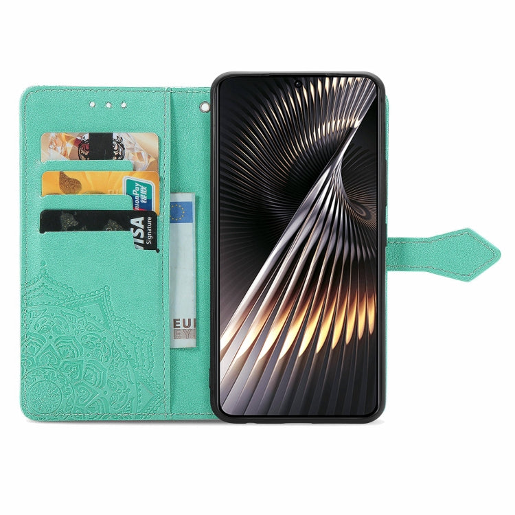 For Xiaomi Redmi Turbo 3 5G Mandala Flower Embossed Leather Phone Case