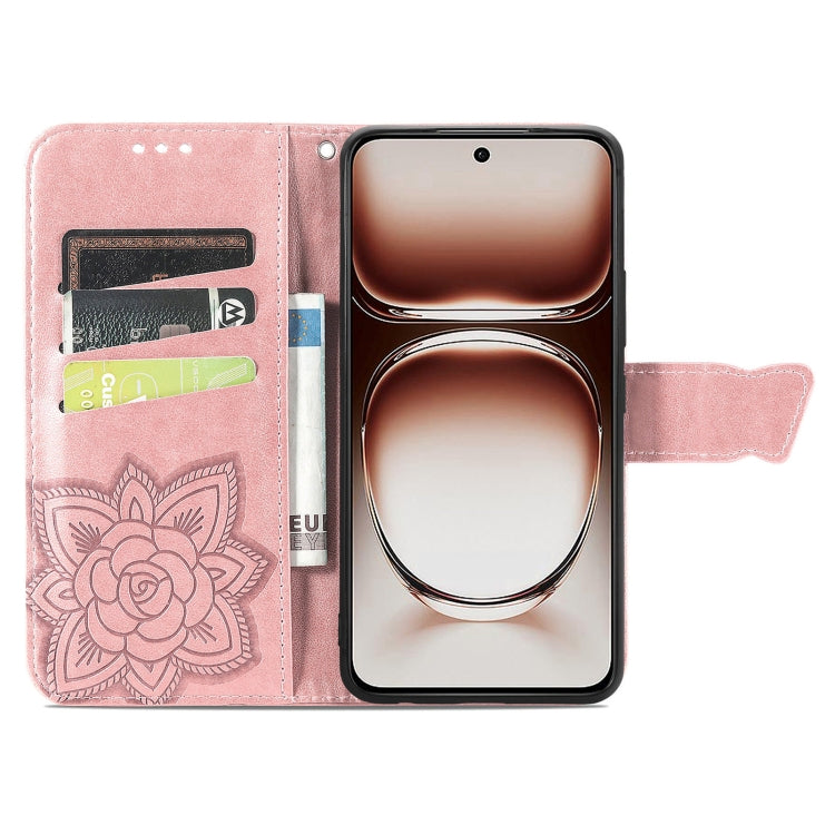 For Xiaomi  Redmi 14C Butterfly Love Flower Embossed Leather Phone Case